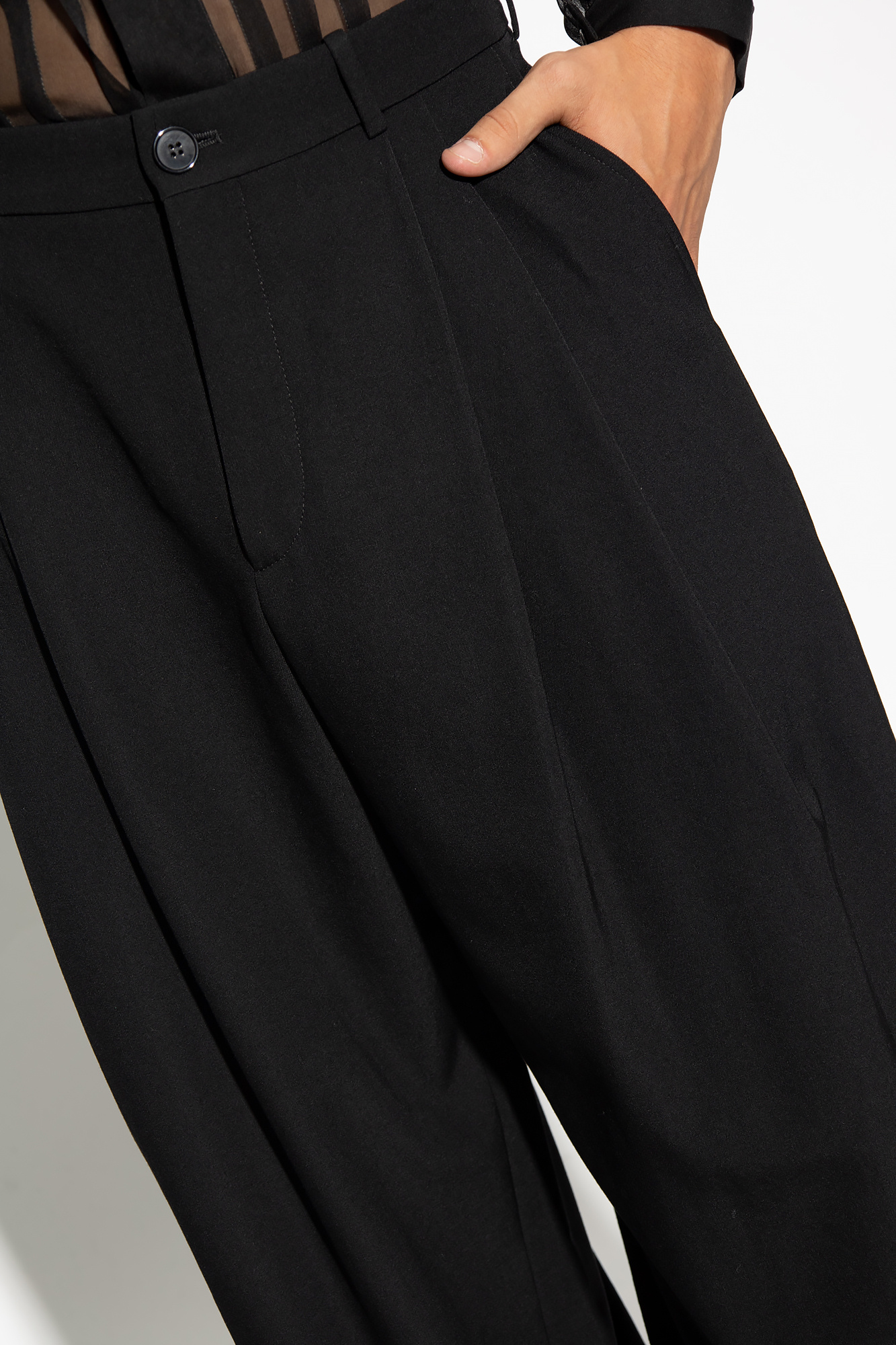 パンツ Saint Laurent PANTS (834634Y5K17 1000) Saint Laurent Loose-fitting trousers | Men's Clothing | Vitkac